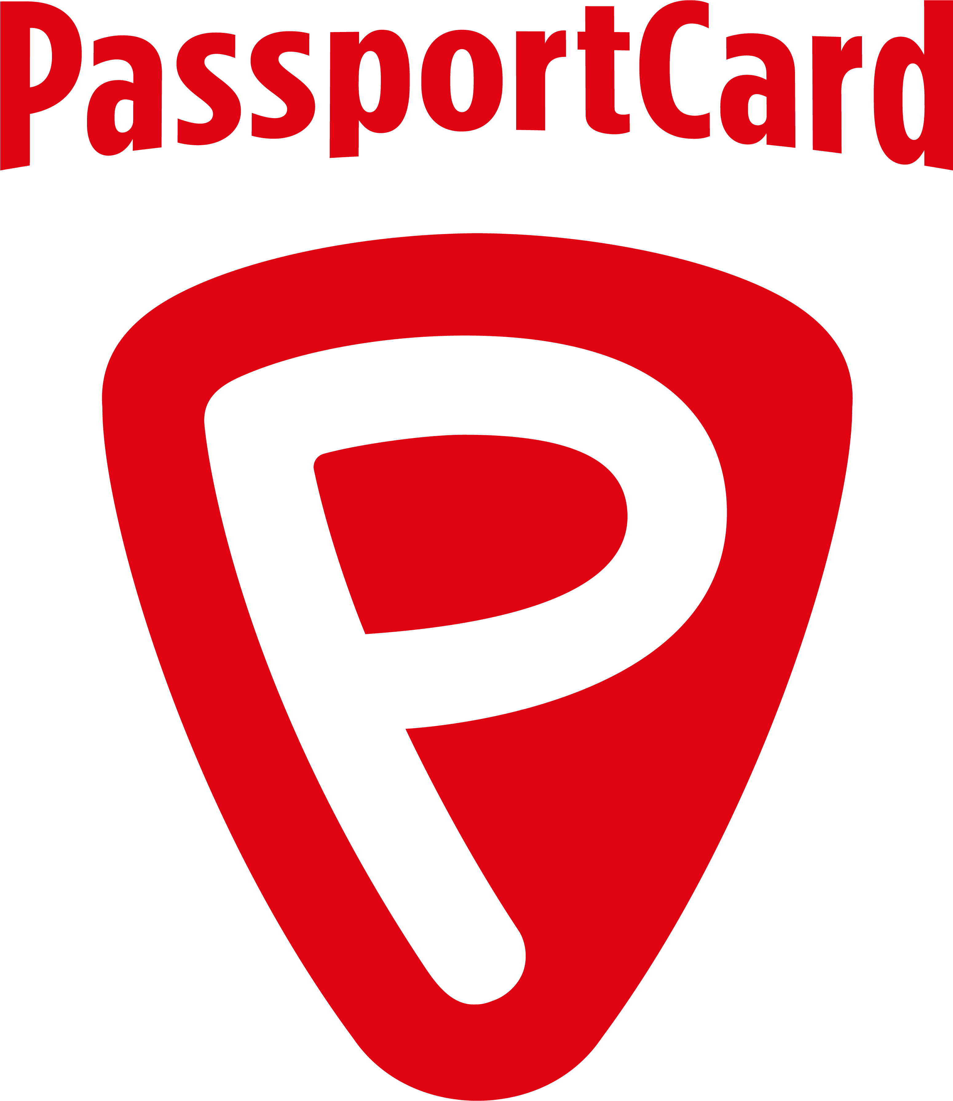 PassportCard Logo - Red on White
